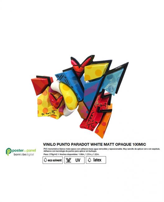 Vinilo Punto Paradot White Matt Opaque 100MIC